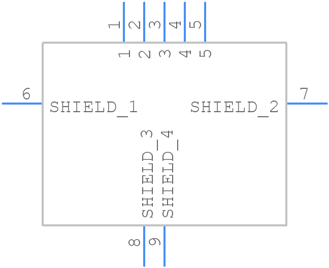 ZX80-B-5P - Hirose - PCB symbol