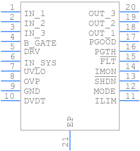 PTPS26631PWPR - Texas Instruments - PCB symbol