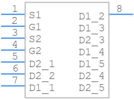NVMFD5873NLT1G - onsemi - PCB symbol