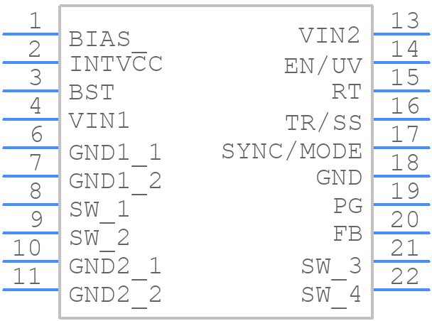 LT8614EUDC#PBF - Analog Devices - PCB symbol