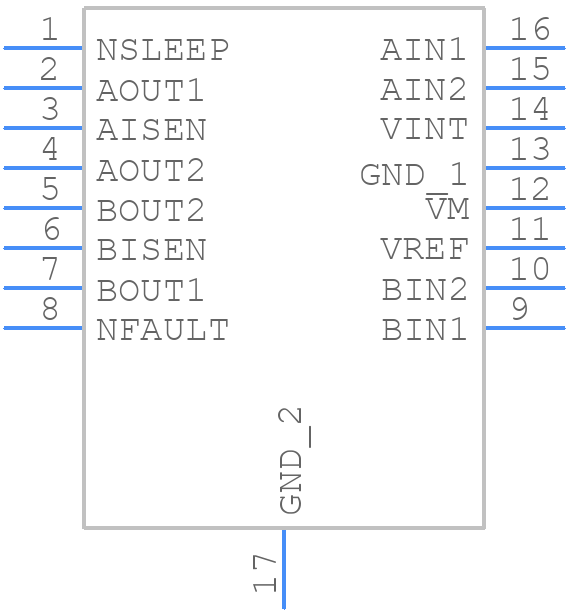 DRV8848PWP - Texas Instruments - PCB symbol