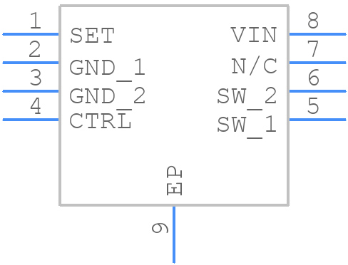 AL8806MP8-13 - Diodes Incorporated - PCB symbol