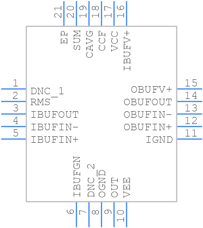 AD8436JCPZ-R7 - Analog Devices - PCB symbol