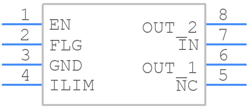 MIC2544-1YM-TR - Microchip - PCB symbol