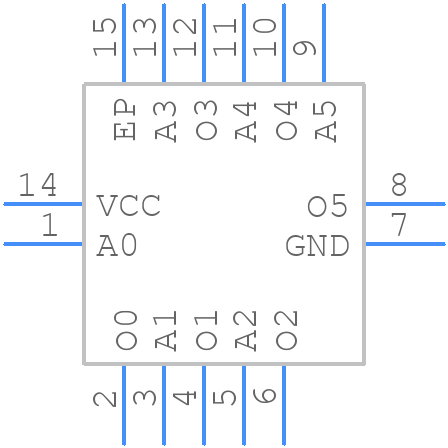74LCX07BQX - onsemi - PCB symbol