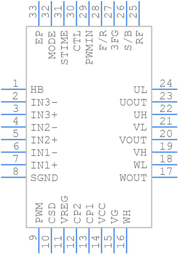 LV8824QA-NH - onsemi - PCB symbol