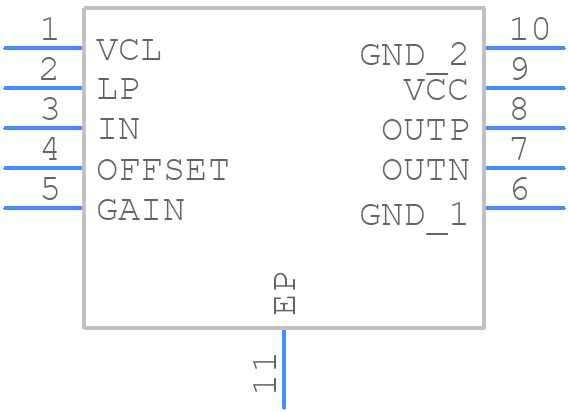 MAX40661ATB/VY+ - Analog Devices - PCB symbol