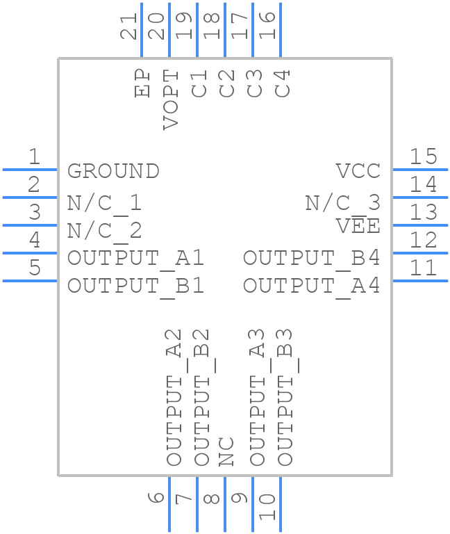 MADR-009443-000100 - MACOM - PCB symbol