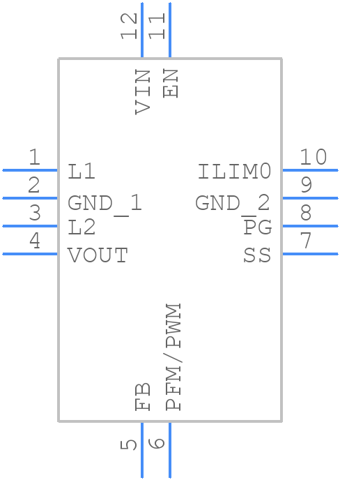 TPS63050RMWR - Texas Instruments - PCB symbol