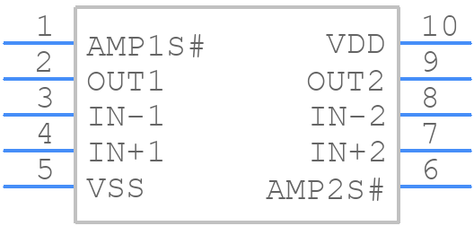SLG88101V - Silego Technology - PCB symbol