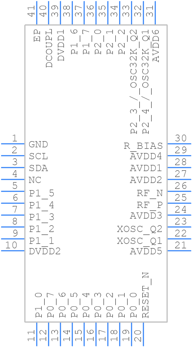 CC2541RHA - Texas Instruments - PCB symbol