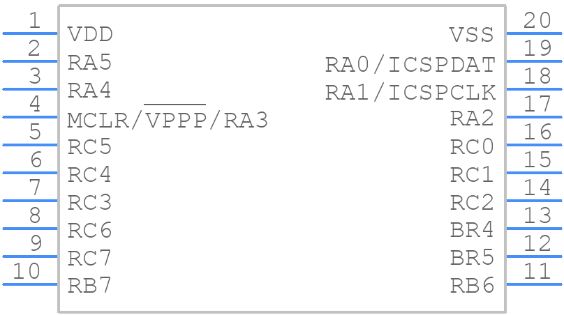 PIC16F1507-I/SO - Microchip - PCB symbol