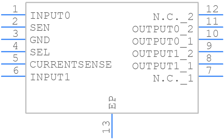 VND7050AJ12TR - STMicroelectronics - PCB symbol
