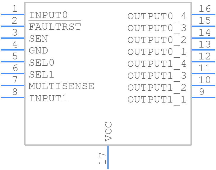 VND7020AJTR - STMicroelectronics - PCB symbol