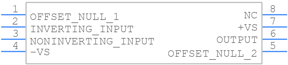 AD711JRZ-REEL7 - Analog Devices - PCB symbol