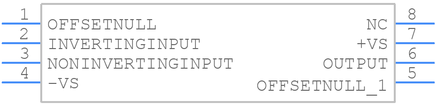 AD711JR - Analog Devices - PCB symbol