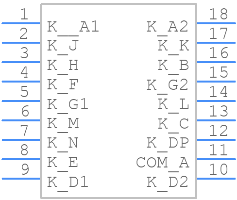 LDS-E5006RI - Lumex - PCB symbol