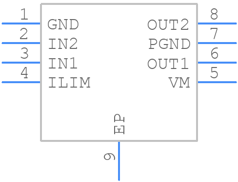 DRV8871DDAR - Texas Instruments - PCB symbol