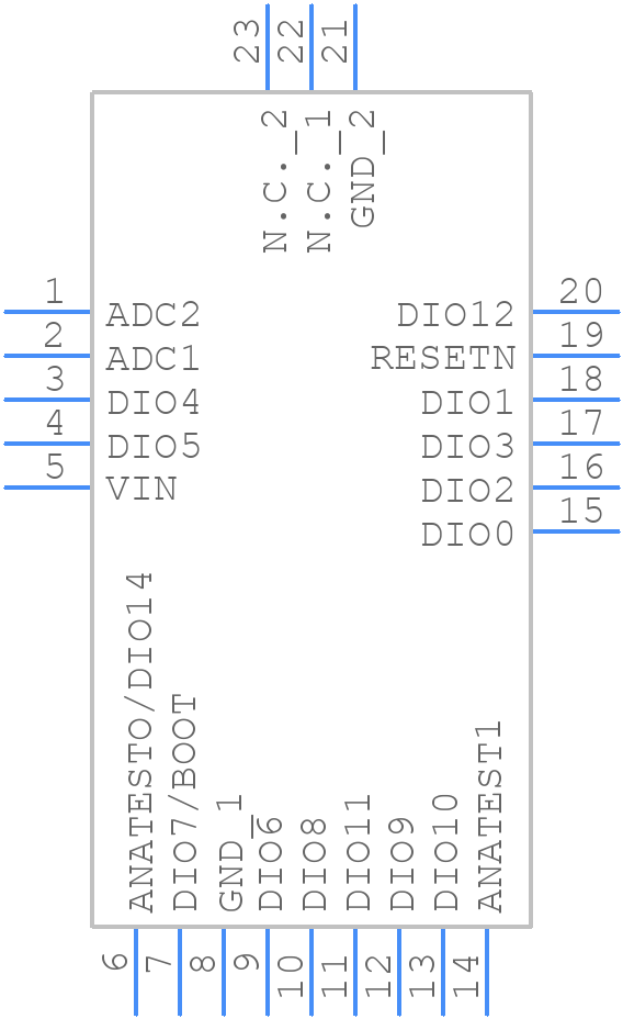 BLUENRG-M2SA - STMicroelectronics - PCB symbol
