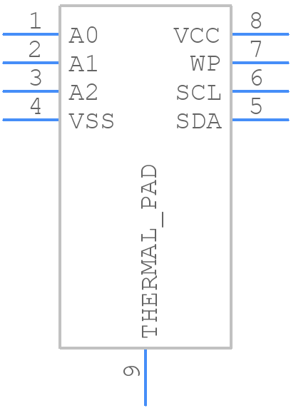 24LC04BT-I/MC - Microchip - PCB symbol