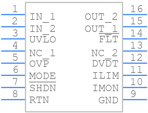 LM74202QPWPRQ1 - Texas Instruments - PCB symbol