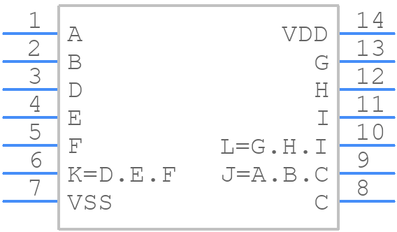 CD4073BMT - Texas Instruments - PCB symbol