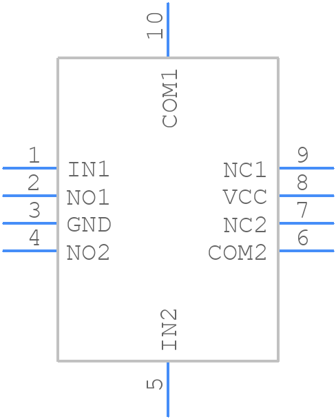 TS5A23159RSER - Texas Instruments - PCB symbol