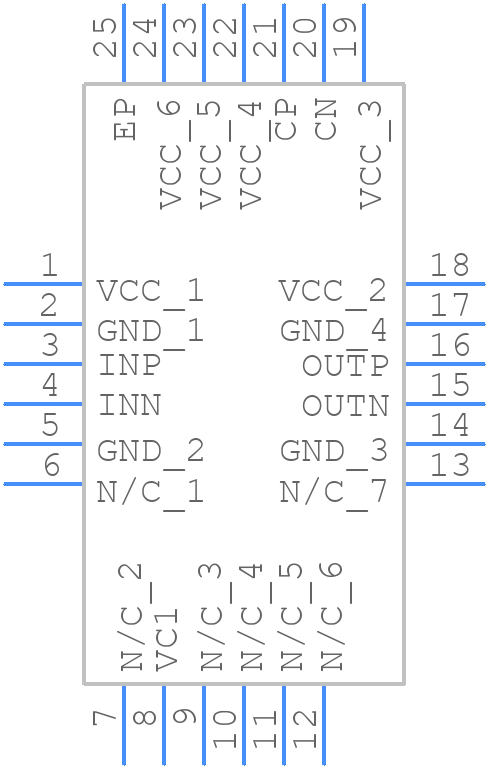 HMC750LP4E - Analog Devices - PCB symbol