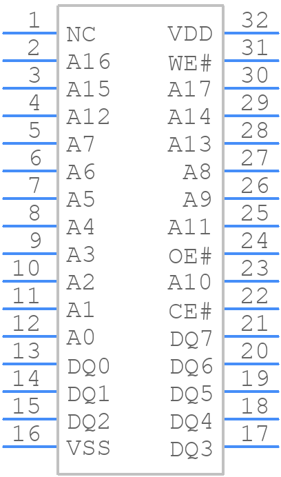 SST39SF020A-70-4C-PHE - Microchip - PCB symbol