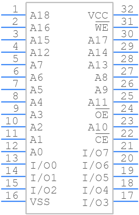 A29040B-70F - AMIC Technology - PCB symbol