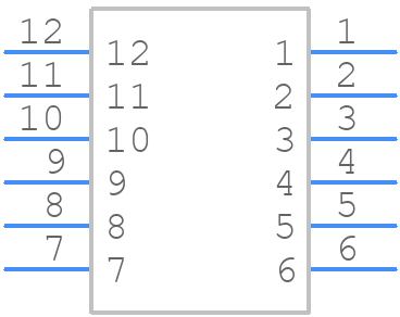 DTM13-12PA-R008 - TE Connectivity - PCB symbol