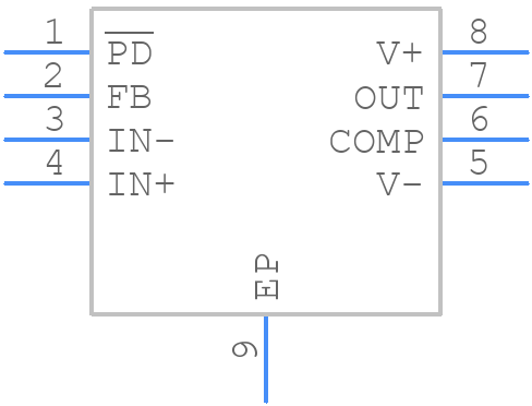 LMH6629SDE/NOPB - Texas Instruments - PCB symbol
