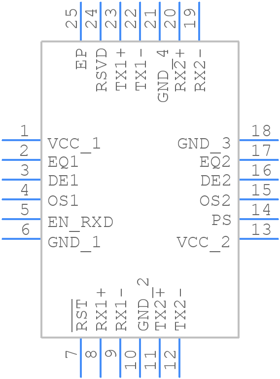 SN65LVPE501RGET - Texas Instruments - PCB symbol