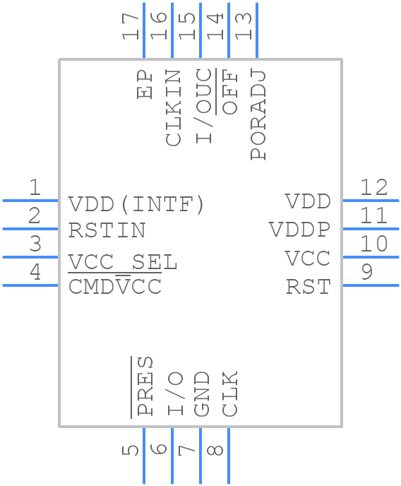 ST8034PQR - STMicroelectronics - PCB symbol