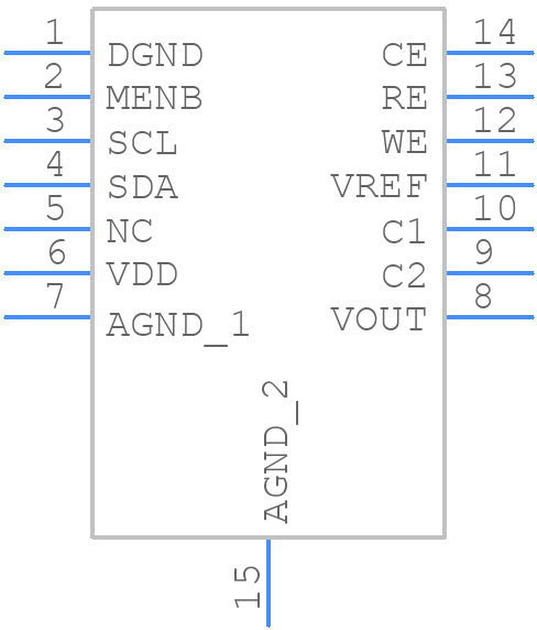 LMP91000SDE - Texas Instruments - PCB symbol