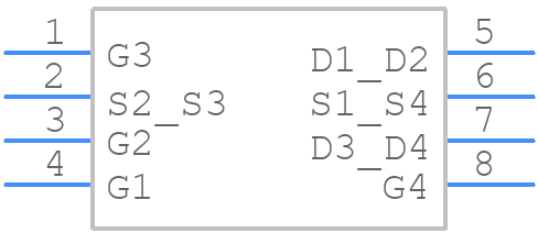 ZXMHC3A01T8TA - Diodes Incorporated - PCB symbol