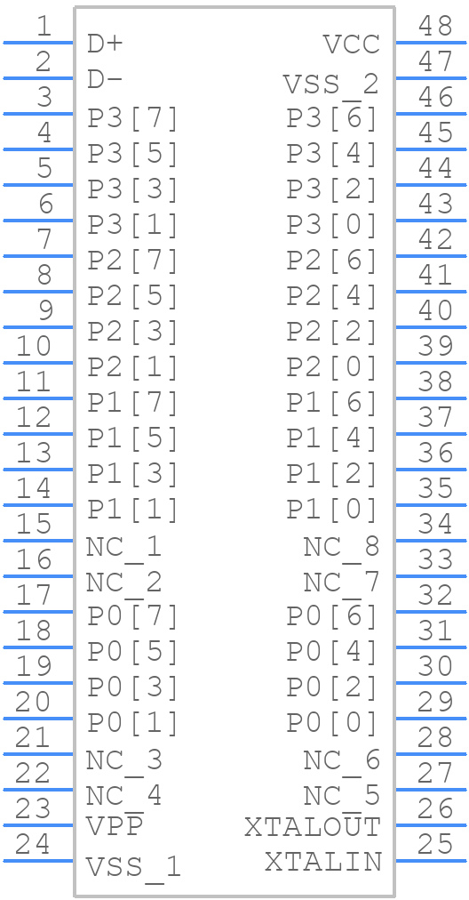 CY7C63413C-PVXC - Infineon - PCB symbol
