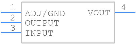 AZ1117H-5.0TRE1 - Diodes Incorporated - PCB symbol