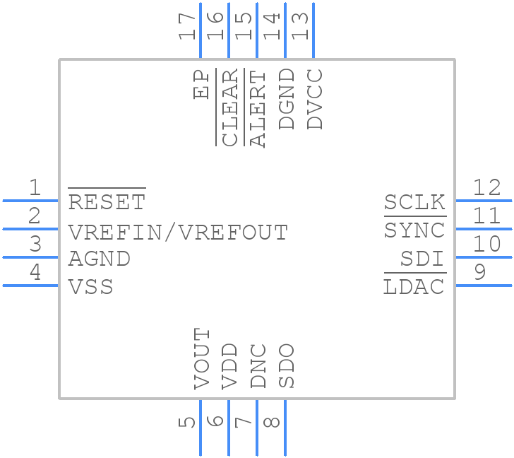 AD5721RBCPZ-RL7 - Analog Devices - PCB symbol