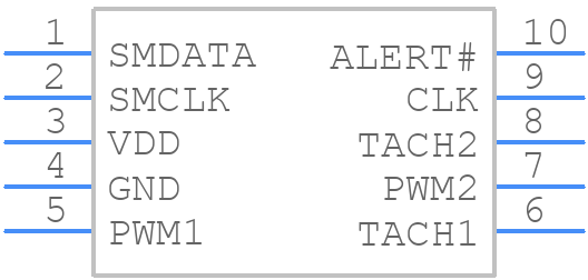 EMC2302-1-AIZL-TR - Microchip - PCB symbol