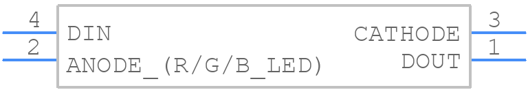WS2812D-F8 - Worldsemi - PCB symbol