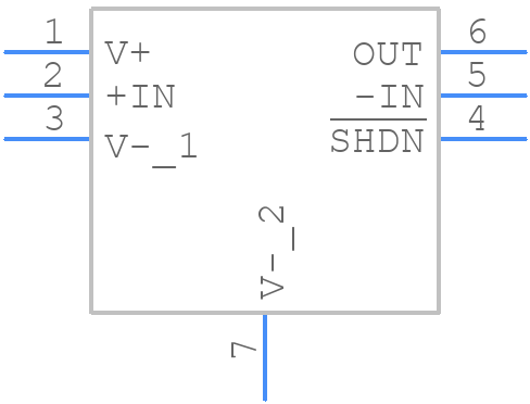 LTC6261HDC#TRPBF - Analog Devices - PCB symbol