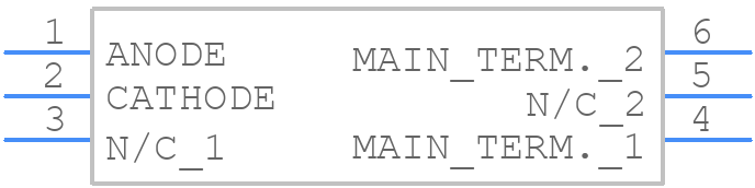 MOC3011-M - onsemi - PCB symbol