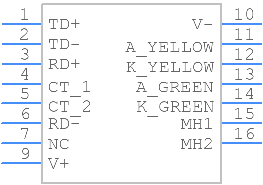 ARJP11A-MASA-B-A-EMU2 - ABRACON - PCB symbol