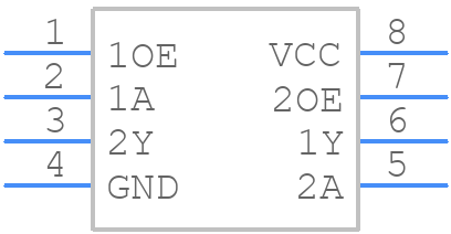 SN74LVC2G126DCUR - Texas Instruments - PCB symbol