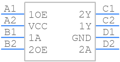 SN74LVC2G126YZPR - Texas Instruments - PCB symbol