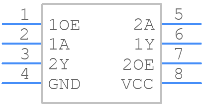 74LVC2G126GT,115 - Nexperia - PCB symbol
