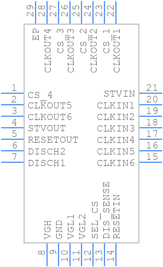 TPS65197BRUYT - Texas Instruments - PCB symbol