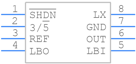 MAX756CSA+T - Analog Devices - PCB symbol
