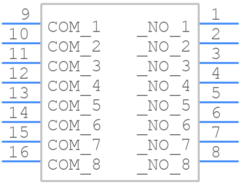 DA-08RP - XKB Connectivity - PCB symbol